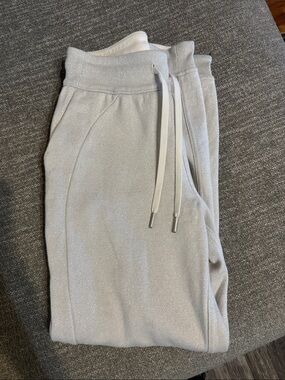 lululemon Cozy Joggers grayish with silver glitter